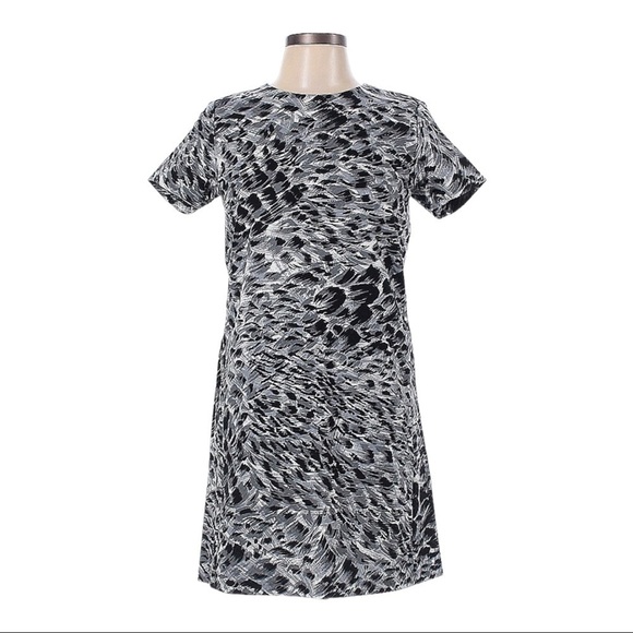RACHEL Rachel Roy Short Sleeve Animal Print Mini Dress - Picture 1 of 3